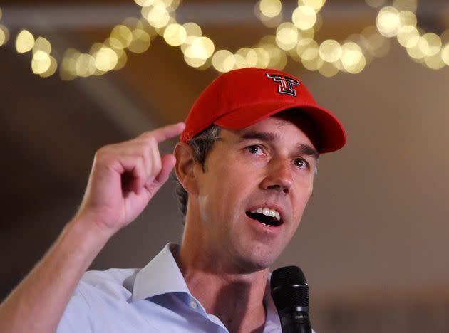 Texas gubernatorial candidate Beto O'Rourke speaks during a rally at Texas Tech University on Tuesday. (Photo: Annie Rice/Associated Press)