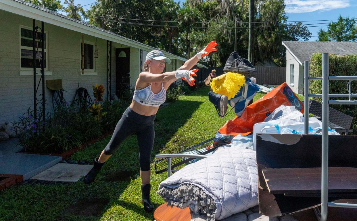 Hurricane Idalia Crystal River Drying Out Cleaning Up After