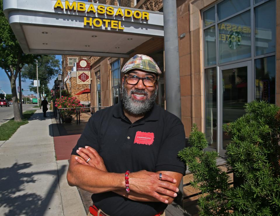 Alan Goodman, owner of A Goodman's Desserts, on Tuesday, July 26, 2022,  has kitchen space at the Ambassador Hotel where he bakes gourmet desserts. He's seen a great deal of success since winning the Rev-Up Mke small business competition on Milwaukee's Near West Side three years ago.