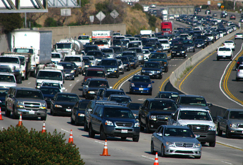 Imagen de la autopista 118 de California. (Foto: Los Angeles Times vía Getty Images)