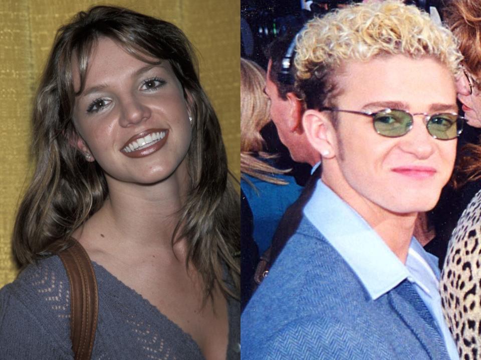 Britney Spears and Justin Timberlake in 1998.