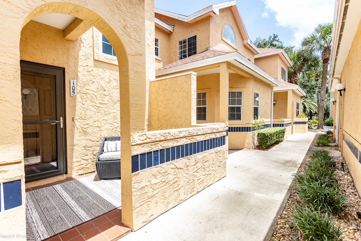 This two-story townhome in the Palm Coast community of Marina Cove boasts 1,875 square feet of living space with three bedrooms and two-and-a-half baths.