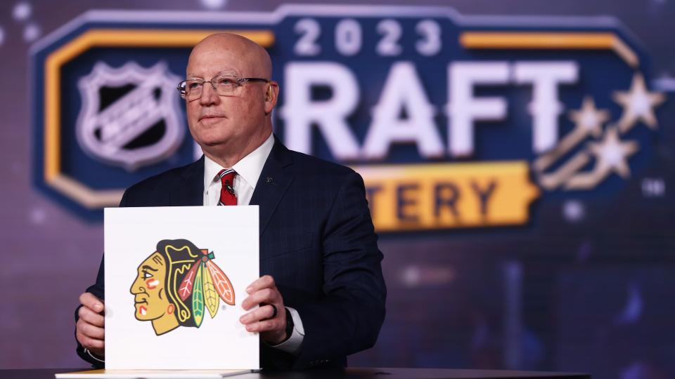 When the lottery balls fell in the Blackhawks' favour, it constituted the bleakest timeline from both on-ice and off-the-ice perspectives. (Getty Images)
