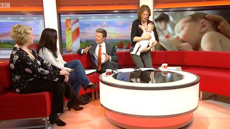 Mum-of-four Rachel was able to calm the baby almost instantly by gently rocking her. Source: BBC