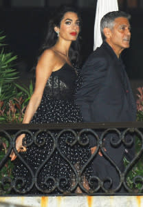 Amal and George Clooney on Thursday