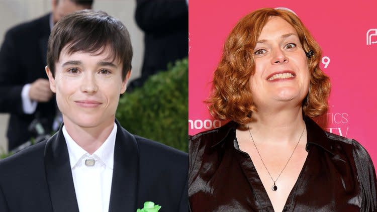 Elliot Page and Lilly Wachowski 