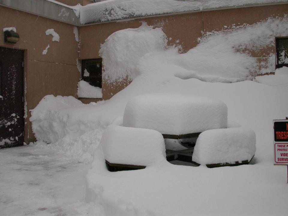 The snow fell deeper than a foot in some places, such as the Daily American office in Somerset.