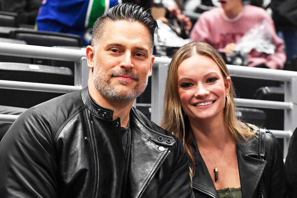 <p>Juan Ocampo/NHLI/Getty</p> Joe Manganiello and Caitlin O