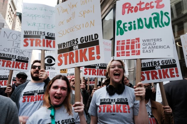 Hollywood Writers Go On Strike In Dispute Over Payments For Streaming Services - Credit: Spencer Platt/Getty Images