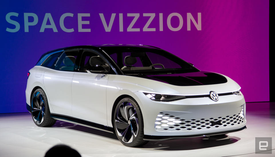 Volkswagen ID Space Vizzion concept unveil