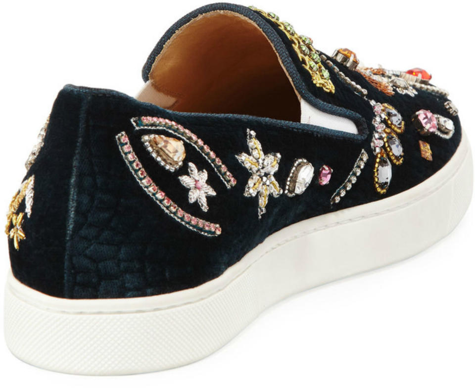 Christian Louboutin ‘Kasta Flor Embellished Velvet’