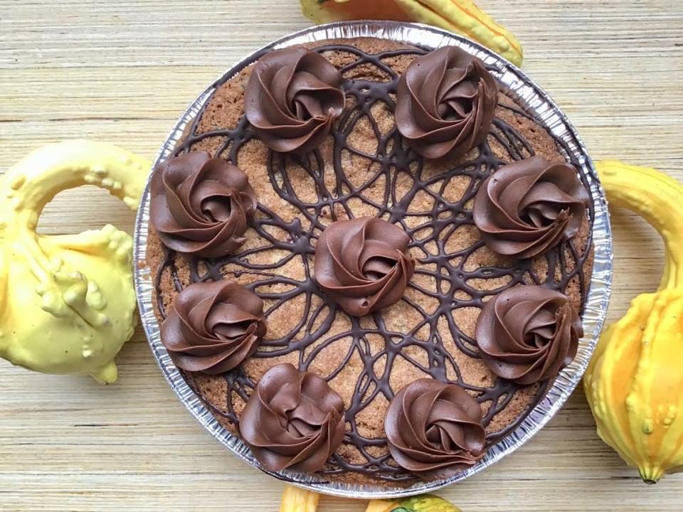 Martine’s has a variety of pies, including chocolate buttermilk as well as chocolate-dipped gingerbread turkeys for Thanksgiving. Order ahead and pick up on Tuesday or Wednesday; closed on Thanksgiving.