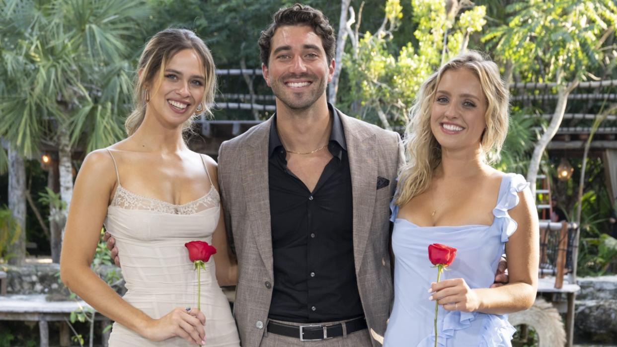  Kelsey Anderson, Joey Graziadei and Daisy Kent on The Bachelor. 
