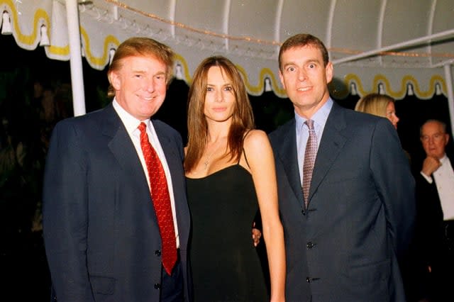 Trump, Knauss, & Prince Andrew At Mar-A-Lago