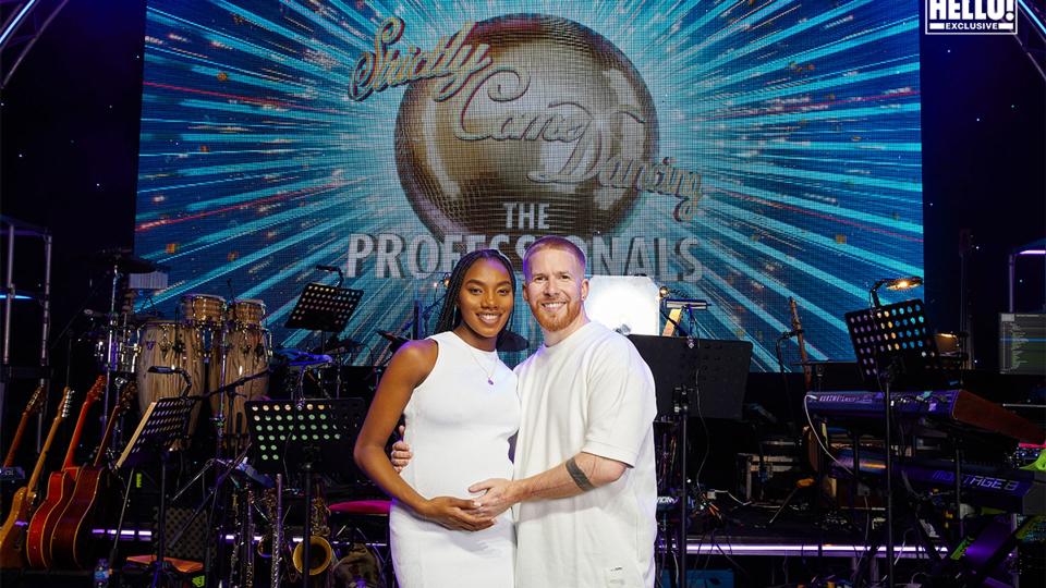 Strictly's Neil Jones poses with his pregnant love Chyna Mills