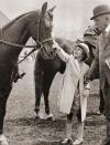 <p>The Queen was given her first horse, a Shetland pony called Peggy, by her grandfather King George V, and has been riding them ever since. </p><p><strong>READ MORE</strong>: <a href="https://www.countryliving.com/uk/wildlife/countryside/g39783812/queen-horses/" rel="nofollow noopener" target="_blank" data-ylk="slk:17 photos that prove the Queen really loves horses;elm:context_link;itc:0;sec:content-canvas" class="link ">17 photos that prove the Queen really loves horses </a></p>