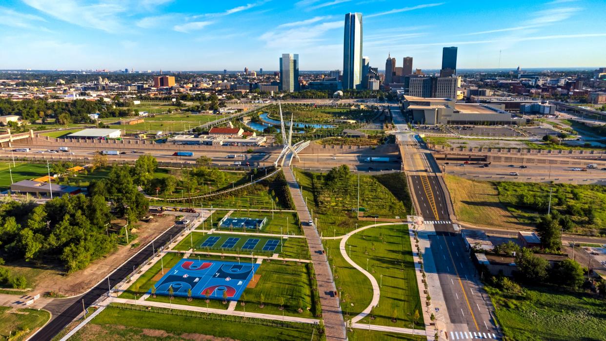 Lower Scissortail Park in Oklahoma City, Okla. on Monday, Sept. 19, 2022.  Photo by Chris Landsberger, The Oklahoman