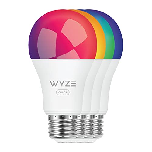 Wyze Labs WLPA19-4 Smart Wyze Bulb, 4-Pack, Color