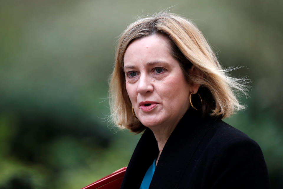 <p>Amber Rudd was one of the Cabinet ministers to publically urge Therea May to extend the Brexit deadline and is likely to resign rather than back a no-deal senario. (Reuters) </p>