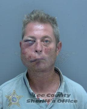 Cory Samek, 45, a transient Fort Myers man once charged with resisting officers, trespassing and disorderly intoxication, whose face appeared bruised in a mugshot, has filed a federal lawsuit, claiming the Lee County Sheriff's Office violated his constitutional rights.