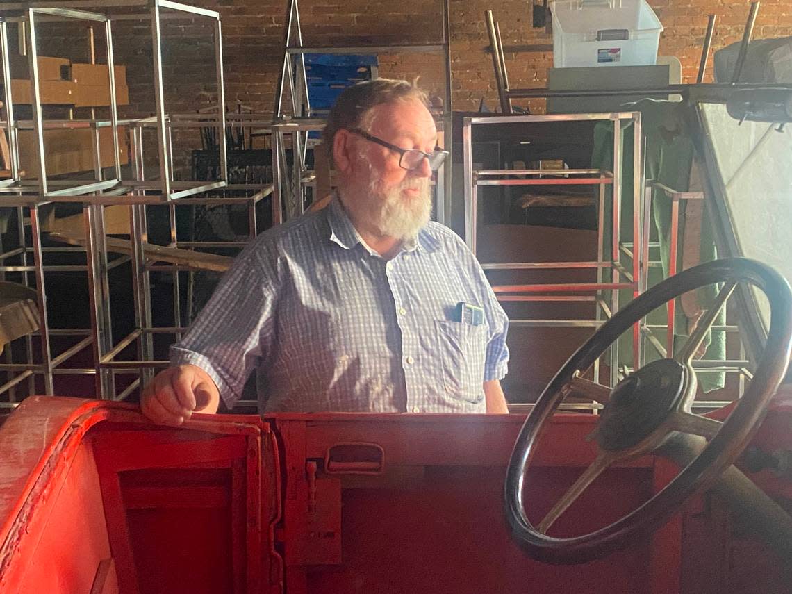 The 1927 Cadillac being restored by Sam Ezell was made to take tourists through the newly opened Glacier National Park. President Franklin Roosevelt and his White House entourage rode them in 1934.