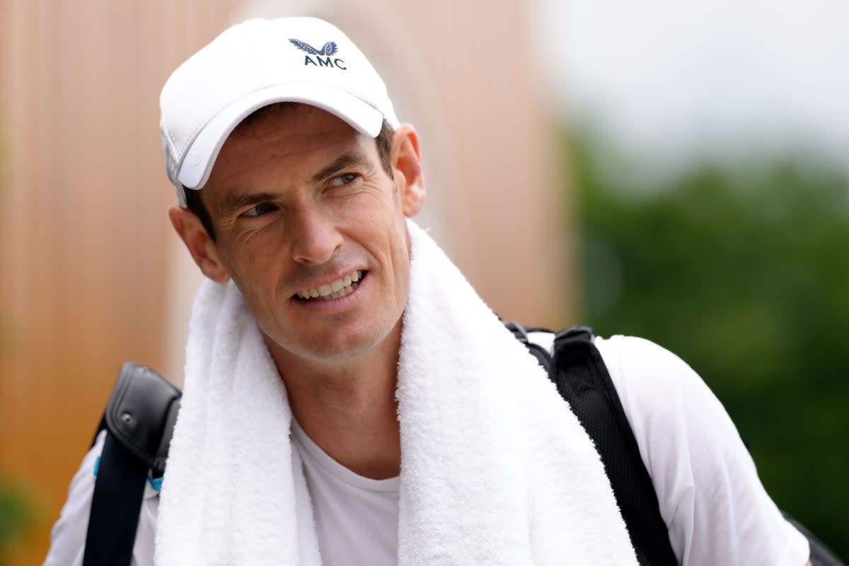 Andy Murray after practising with Novak Djokovic at Wimbledon (John Walton/PA) (PA Wire)