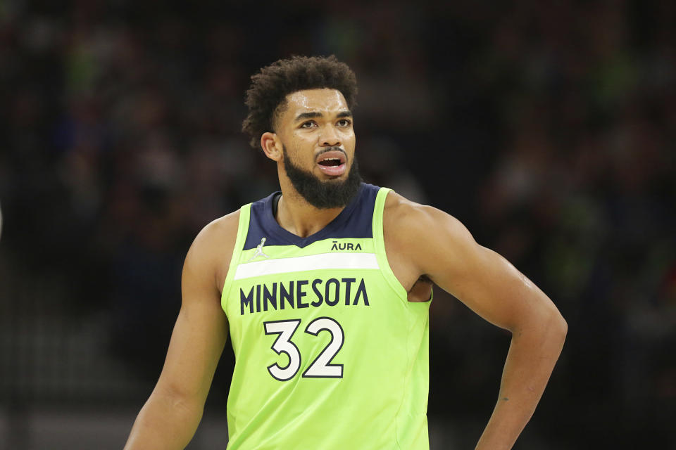 Minnesota Timberwolves center Karl-Anthony Towns