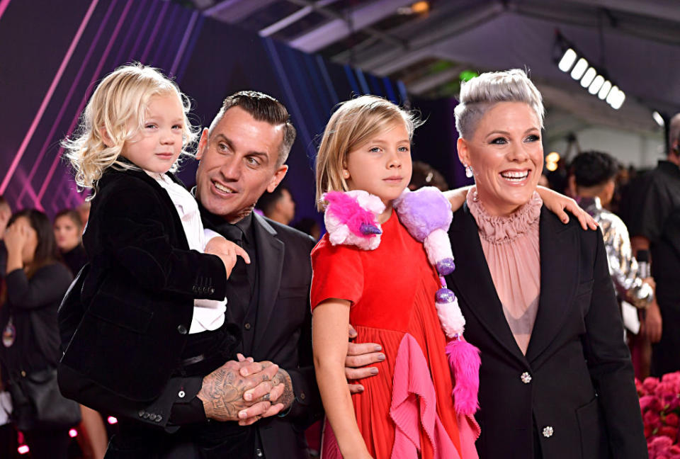 Carey Hart revealed new details of wife Pink and 3-year-old son Jameson's battle with COVID-19. (Photo by Emma McIntyre/E! Entertainment/NBCU Photo Bank via Getty Images)