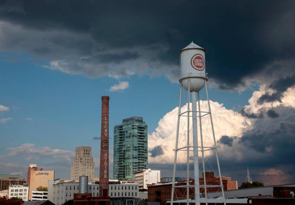 Downtown Durham, N.C. is photographed on Monday, Oct. 17, 2022.