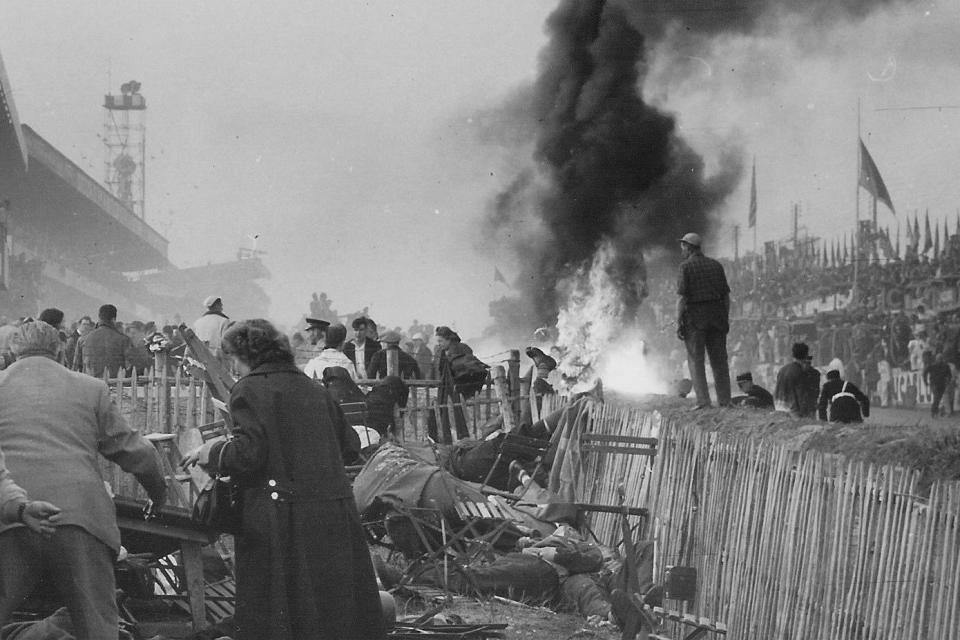 Eighty-four people were killed and more than a 100 injured during the 1955 Le Mans raceAFP/Getty