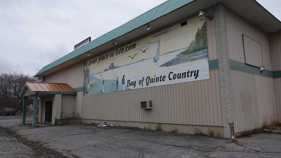 Officials in Belleville plan to turn this former banquet centre into a community hub called The Bridge, which will provide food, showers and other supports for the area's vulnerable residents.