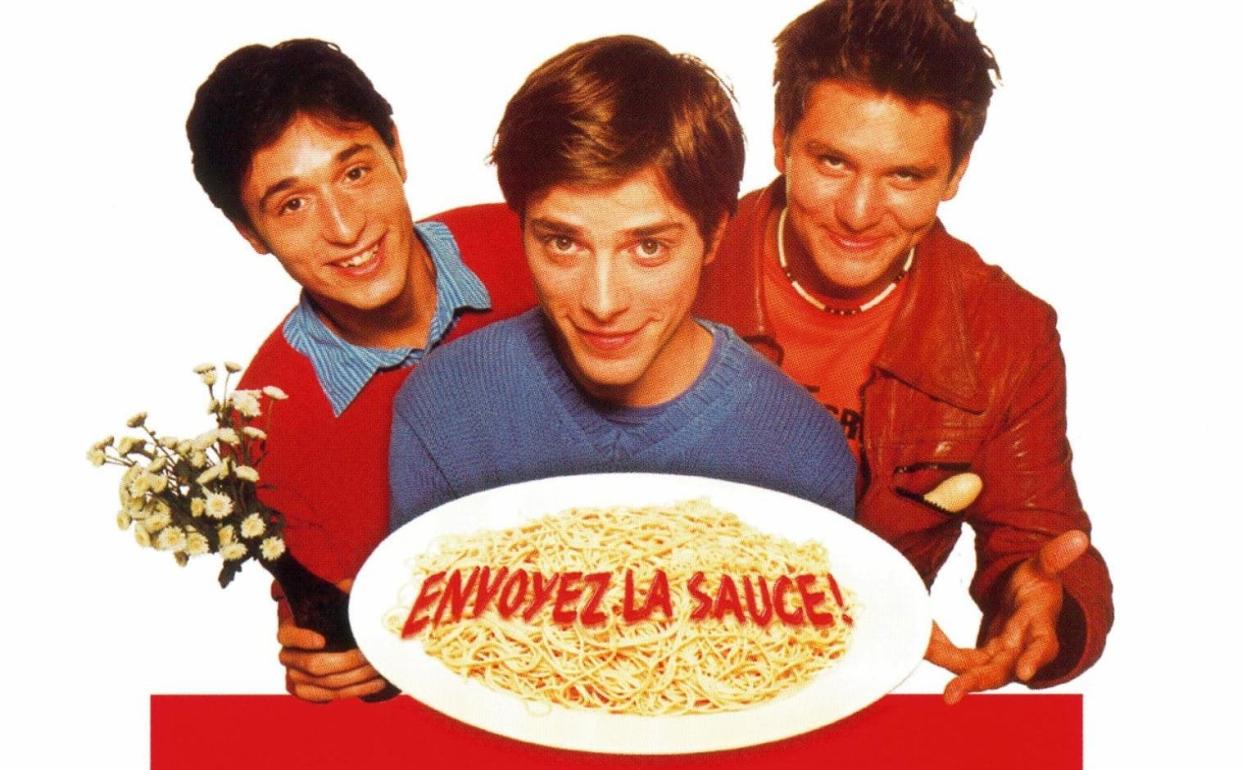 Jérémie Elkaïm, Julien Baumgartner et Matthias Van Khache sur l'affiche de 