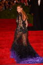 Beyonce at the 2012 Met Gala.