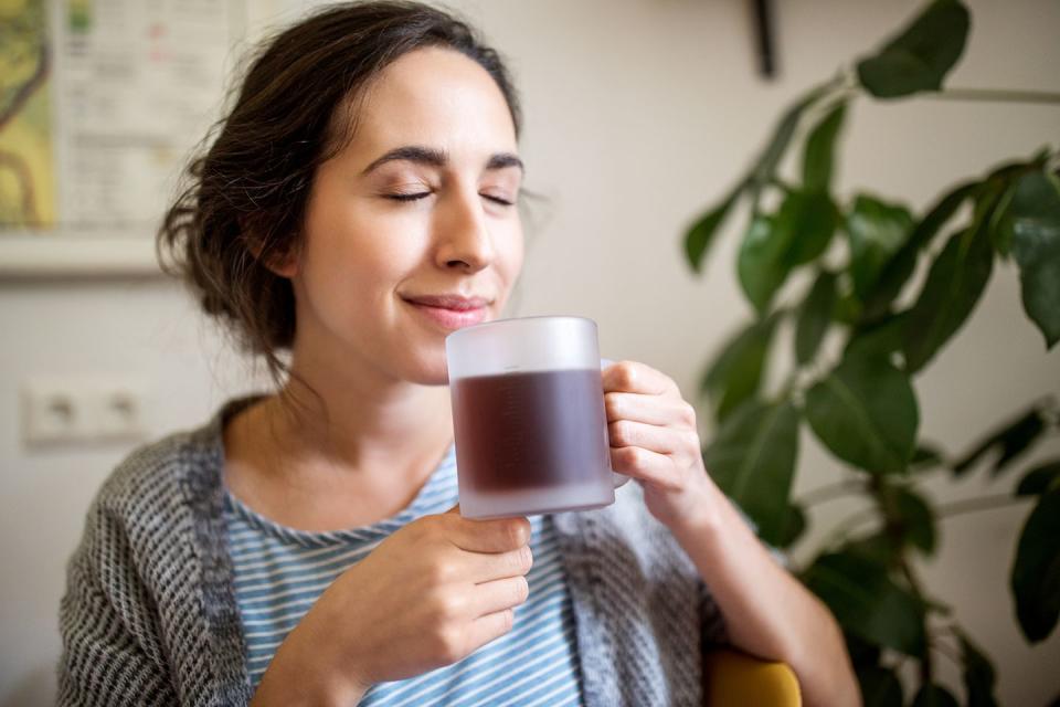 <p>If you love drinking tea every day, why not try drinking it a little bit slower? Better yet, try drawing you attention to the sensations, smells, or sounds you observe from the moment you start brewing to the moment you finish your cup.</p><p>"Notice how it feels to make the tea, the color of the tea leaves, the sound of the kettle, the shape of the mug, the scent that arises, what the tea tastes like, and how it feels in the body as you make and drink the tea," says Randhawa. "Invite yourself to meet the activity with an embodied presence by noticing sensations that arise as you drink the tea and how often the mind wanders. Then with compassionate awareness, gently bring the mind back to the tea, back to the body, resting it in the present moment."</p><p>If you're more of a coffee person, you can perform this practice in the same manner. In fact, you can bring this sort of mindfulness to any activity.</p>