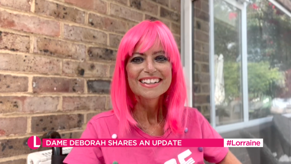 Dame Deborah James appeared on ITV's Lorraine on 9 June, 2022. (ITV)