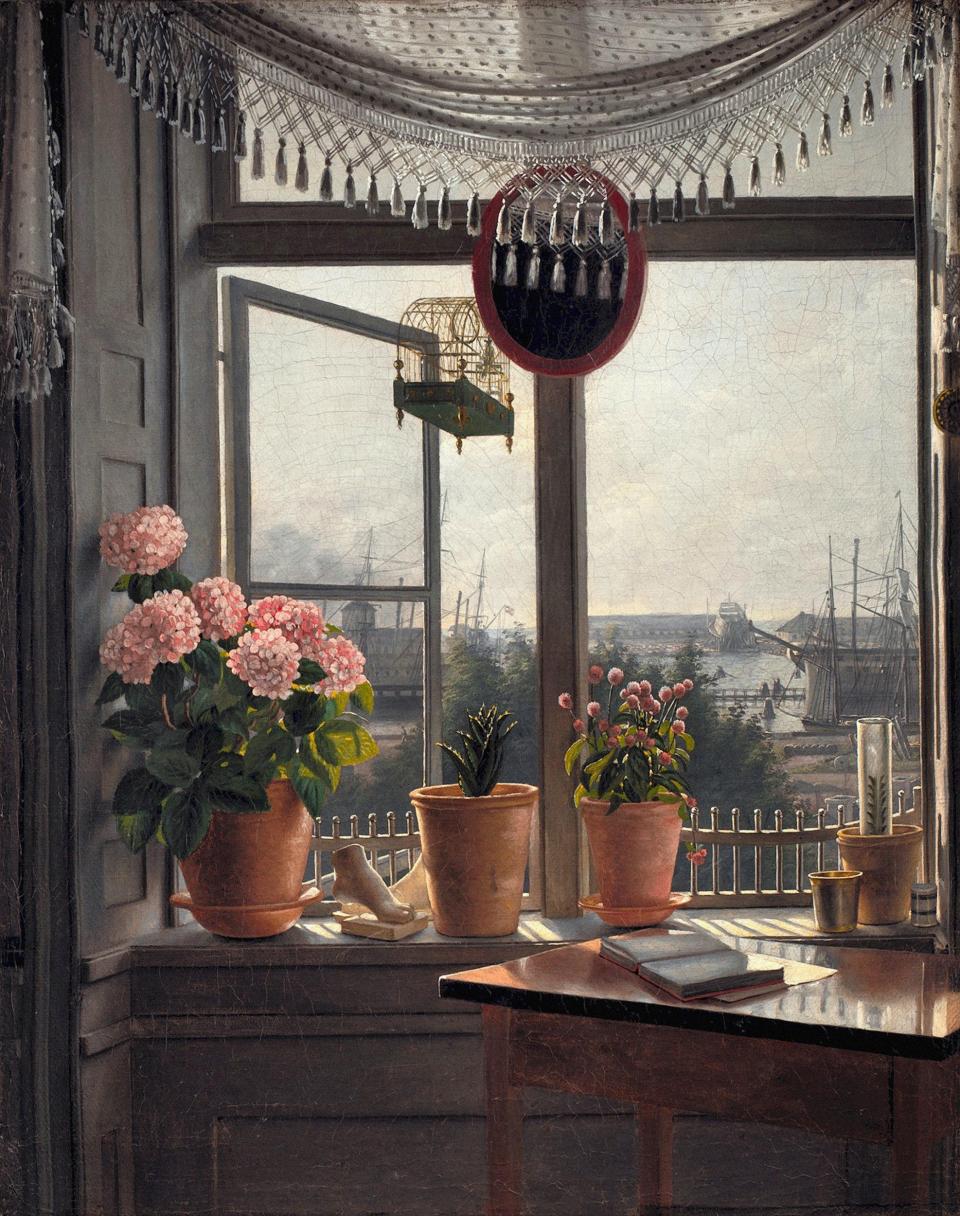 View from the Artist's Window by Martinus Rørbye (1825) - Alamy