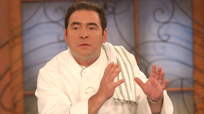 Emeril Lagasse on set