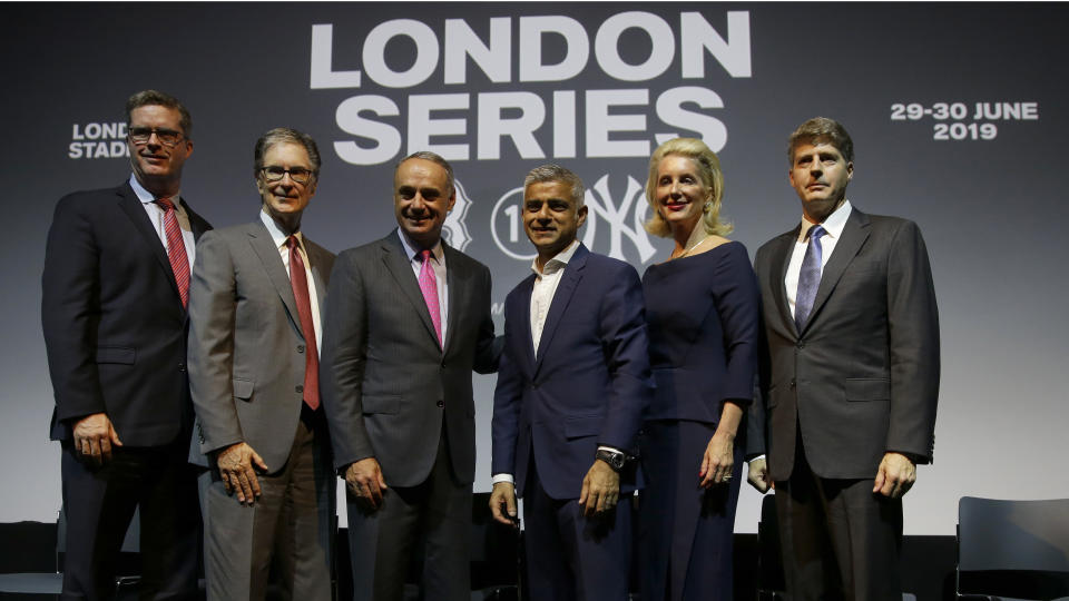 The Yankees and Red Sox will play in London in 2019. (AP Photo/Alastair Grant)