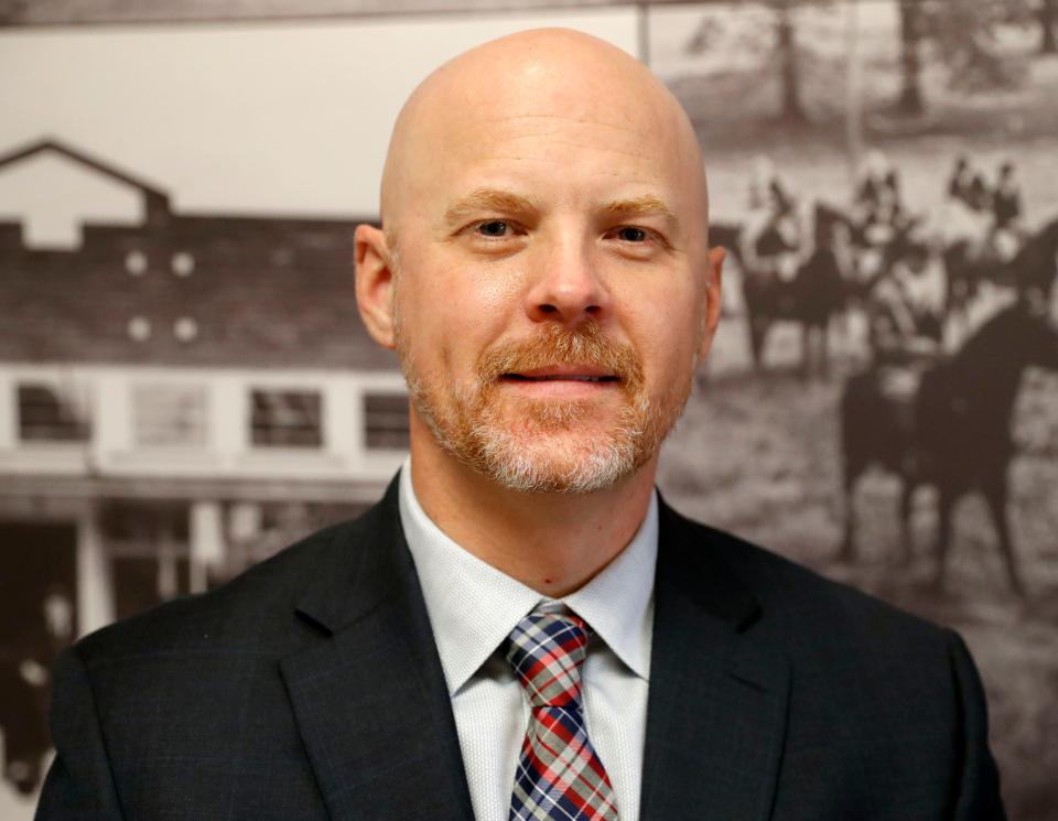 Jason Huisman is Germantown’s new city administrator Wednesday, Feb. 3, 2022, at Germantown City Hall. Huisman was appointed to the position on Jan. 10. 