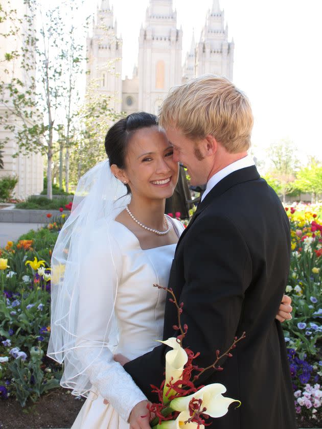 The author on her wedding day.