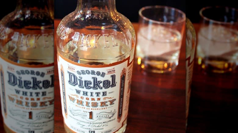 George Dickel White Whiskey bottle