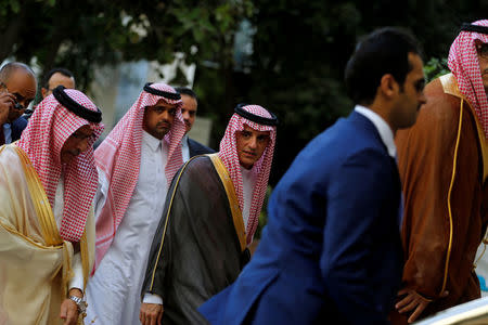 Saudi Arabia's Foreign Minister Adel al-Jubeir arrives at the Arab Foreign Ministers meeting at the request of Saudi Arabia, in Cairo, Egypt, November 19, 2017. REUTERS/Amr Abdallah Dalsh