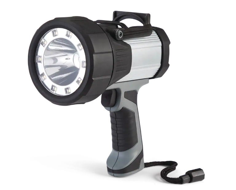 MAXIMUM Heavy-Duty Aluminum 1200 Lumens LED Spotlight. Image via Canadian Tire.