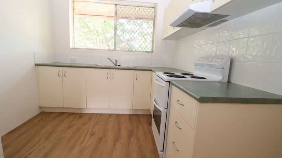 Inside the rental property available in Brisbane for under $400 per week.