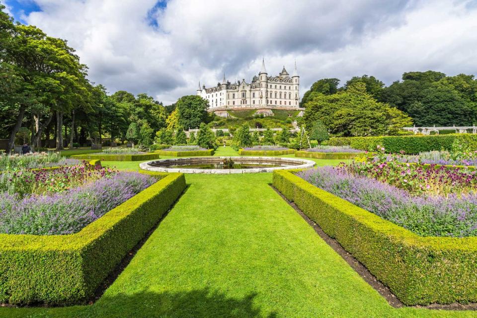 Dunrobin Castle and gardens, Sutherland, Scotland, Britain