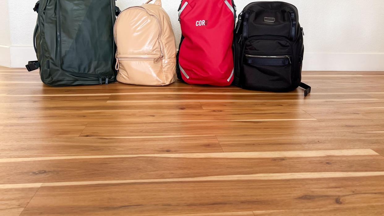 four travel backpacks