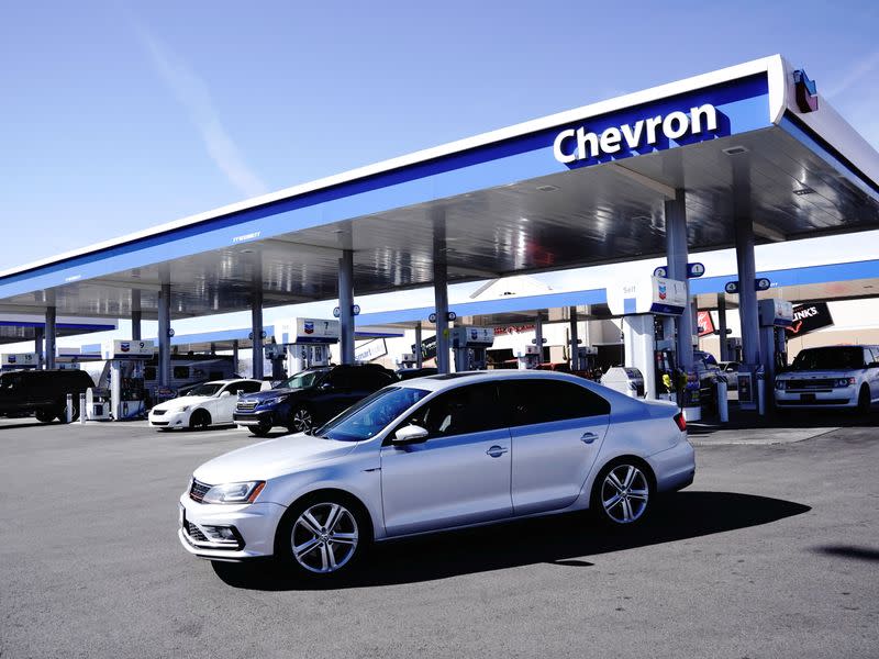 World’s largest Chevron gas station in Jean, Nevada as gas prices soar