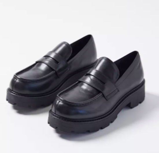 vagabon, black loafer, platform loafer 