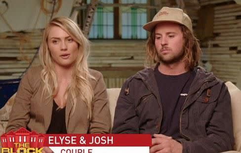 Elyse and boyfriend Josh Barker won The Block last week. Source: Channel Nine