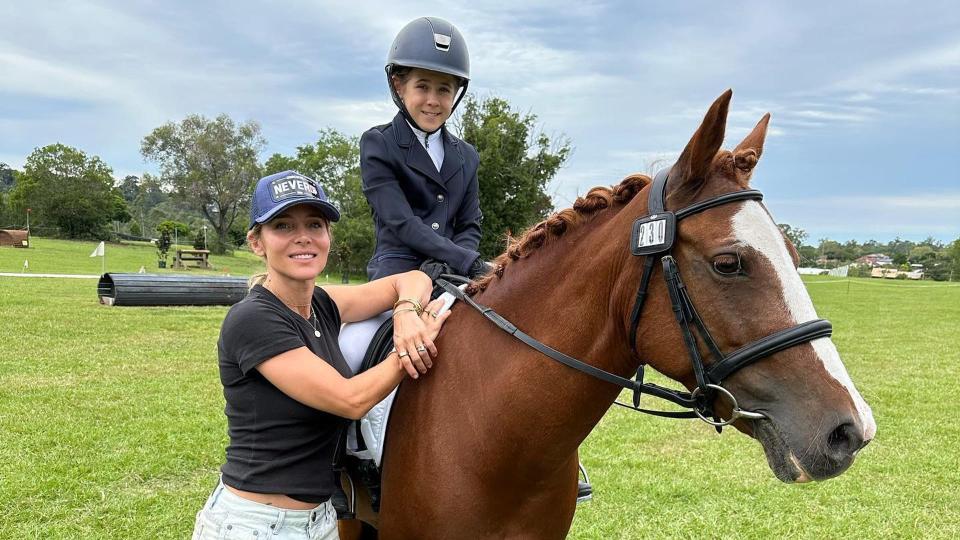 Elsa with her daughter India, who will turn 12 this year